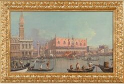 《ヴェネチアのドゥカーレ宮殿の風景》