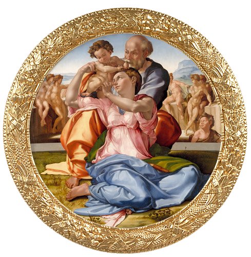 【新品特価】特価模写油絵　ブロンズィーノ「聖家族と聖アンナ、幼児聖ヨハネ」　MA289　ユーラシアアート 宗教画