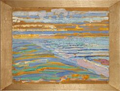 《ドンブルグ、砂浜と桟橋からの光景》